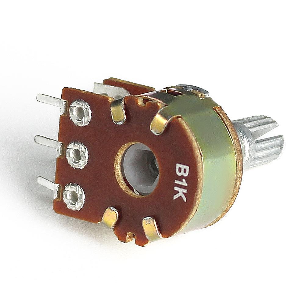 10PCS WH148 Linear Potentiometer 15mm Shaft with Nuts and Washers 6pin Potentiometers B1K B2K B5K B10K B20K B50K B100K B500K B1M
