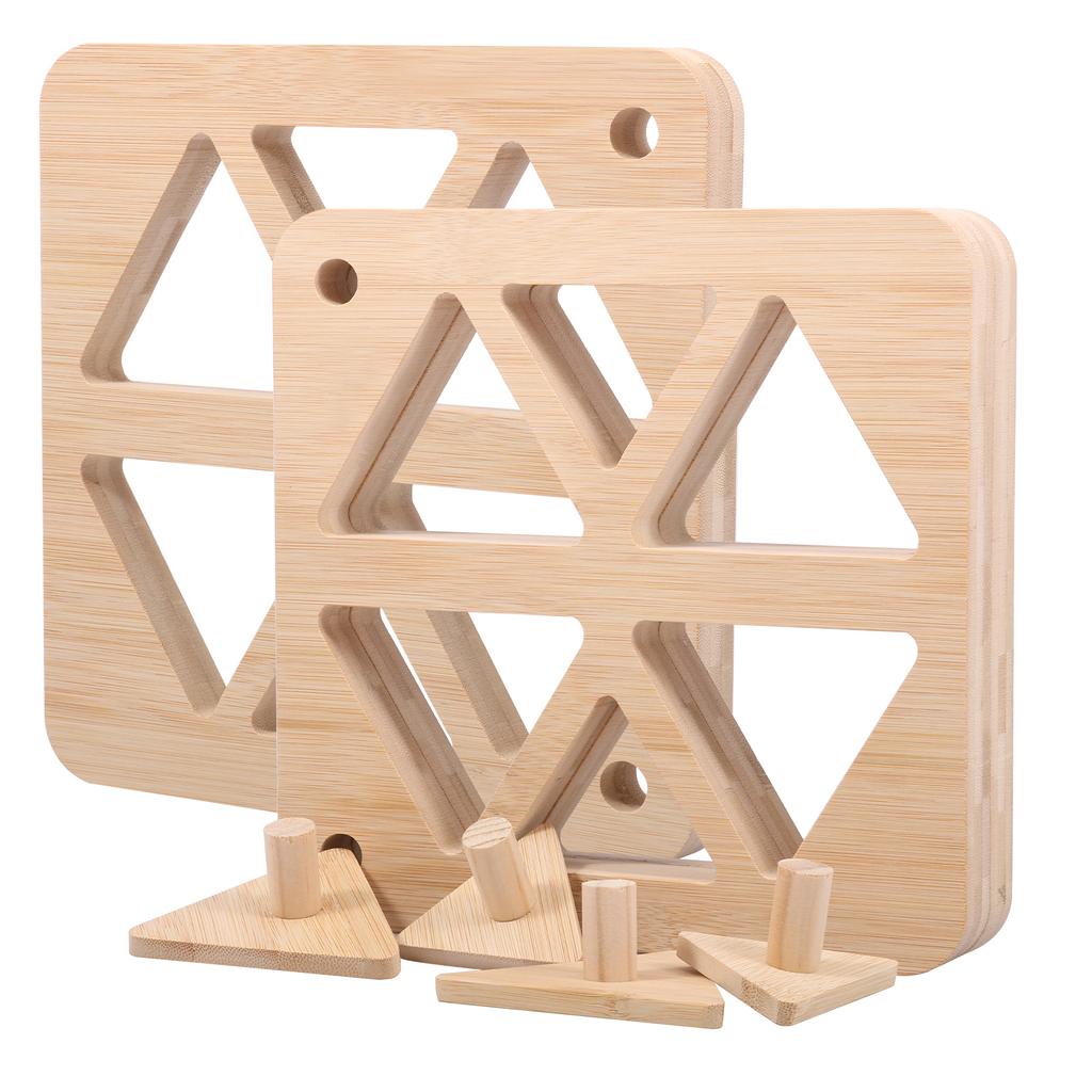 2Pcs Triangles Sushi Mold Bamboo Rice Ball Mold Set with Press Plate Japanese Rice Ball Making Frame Kit for Kitchen Accessories