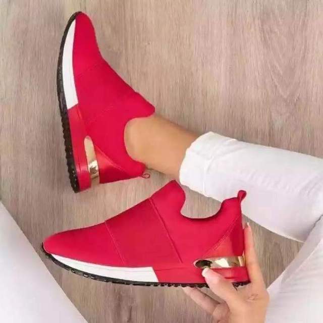 Mesh Air -Cushion Women Sneakers White Women 'S Sports Shoes Platform Knitted Running Shoes Lightweight  Summer Autumn