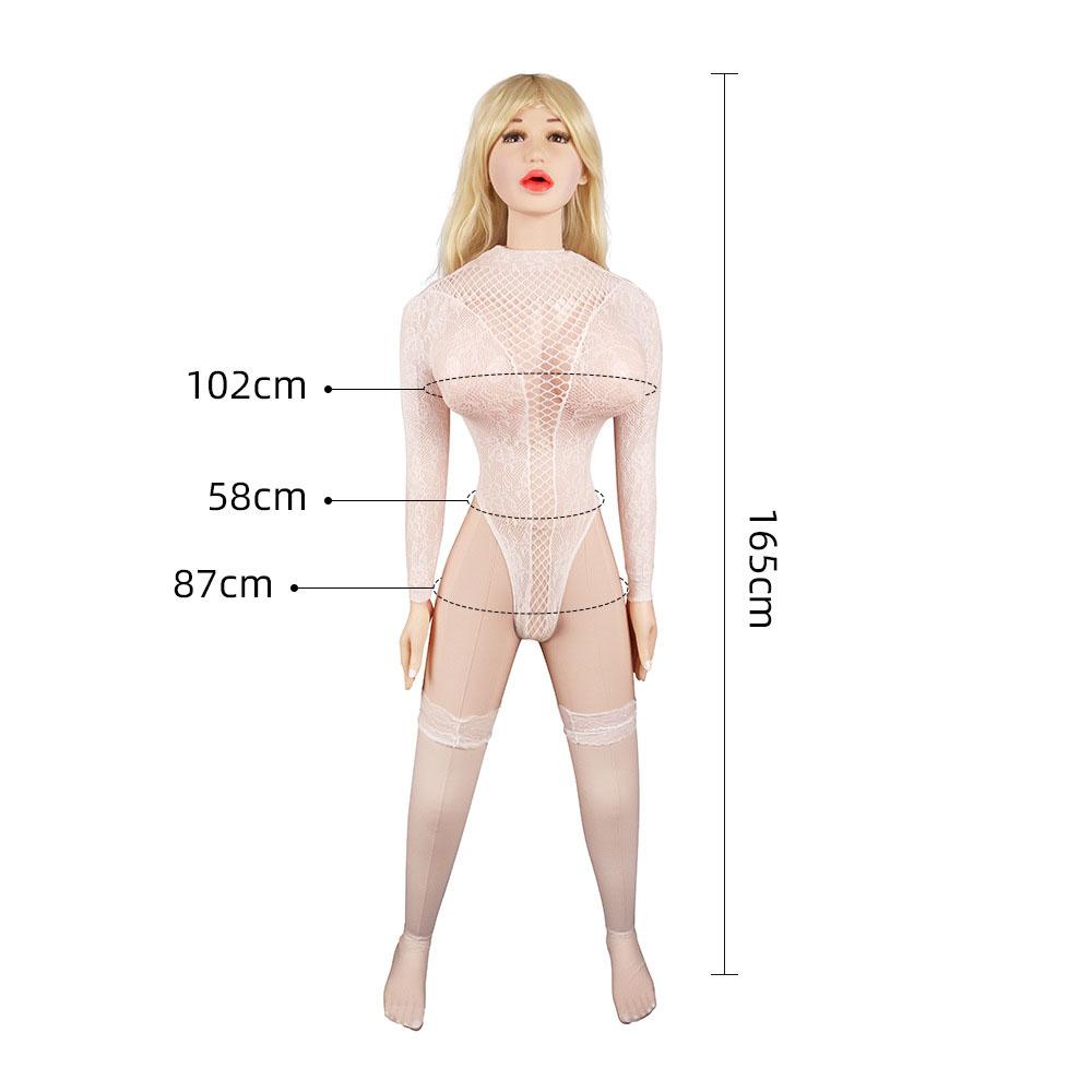 Bambola Gonfiabile Realistica Spessa 165cm Amore per Uomini Canali Tripli Orale Vaginale Anale Giocattolo per Adulti