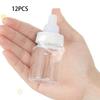 12Pcs White Baby Bottle Shape Candy Bottle Baby Shower Favor Plastic Mini Feeding Bottle for Birthday Baby Shower Gift Decor