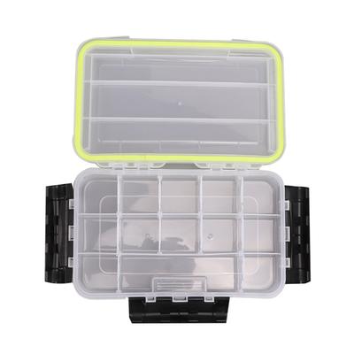 Boîte de rangement transparente en plastique avec séparateur amovible Boîte de protection pour hameçons de pêche