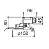 Panasonic Downlight, Daylight White, Shallow 8H Type, High Airtight SB Type, Diffuse Type LSEB5124LE1