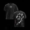 Zaraki Kenpachi BLEACH Manga T-shirt Vintage Lavata Oversize T-shirt Uomo Donna Abbigliamento Estivo Casual Ampia Cotone Magliette Vestiti