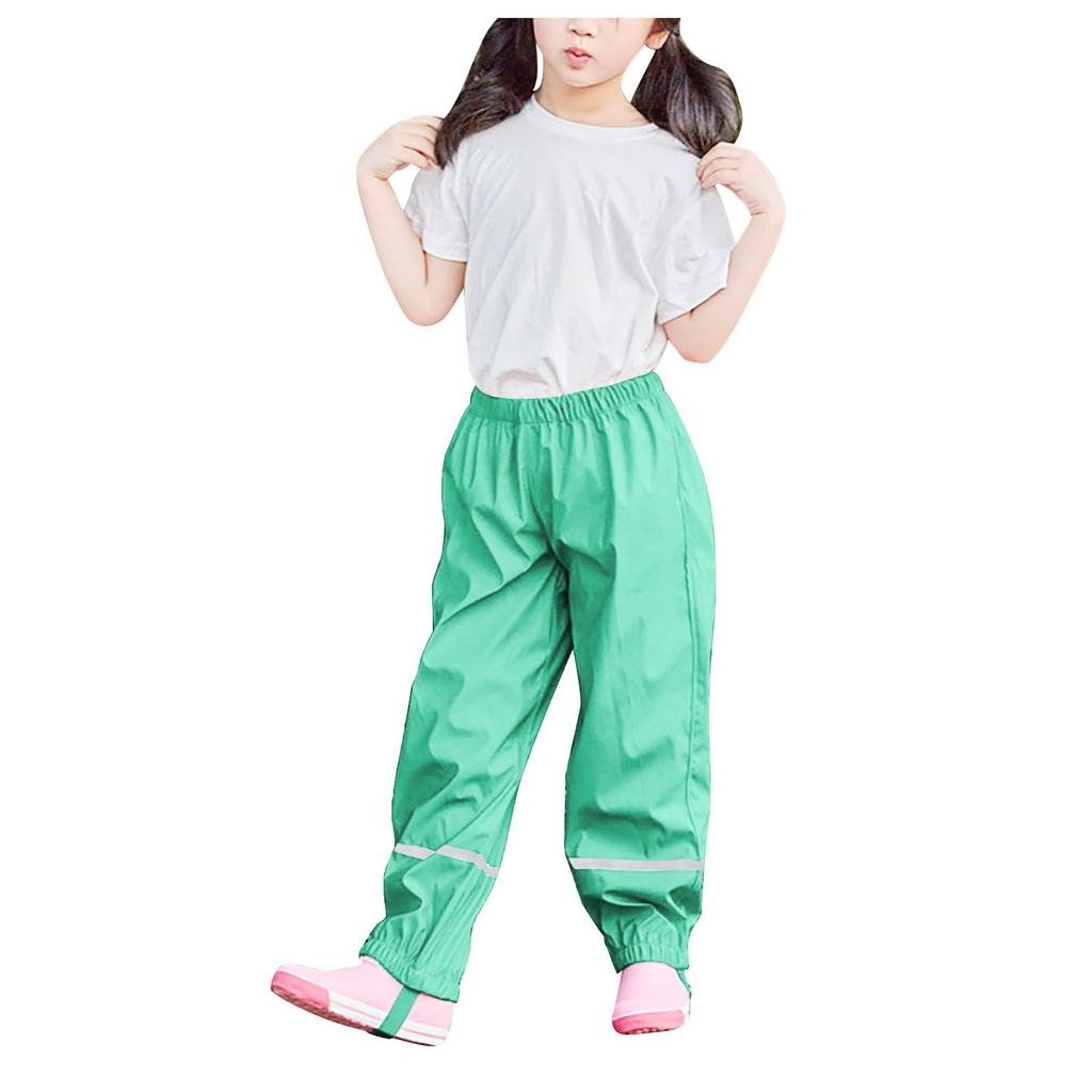 RNTOP Kids Rain Pants Waterproof Rain Trousers Raincoat Boys Girls M