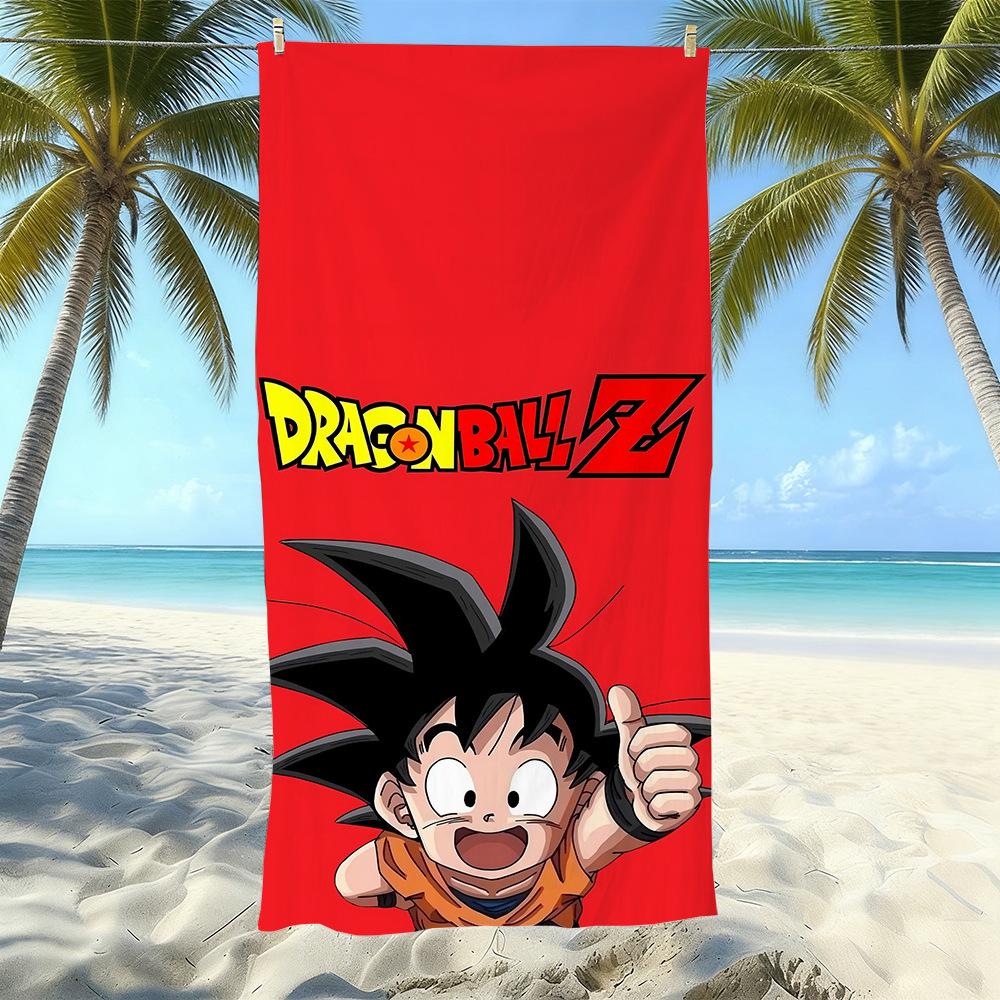 Animation Beach Towels Thickened Microfiber Quick-Drying Bath Towels Outdoor Travel Towels Can Be