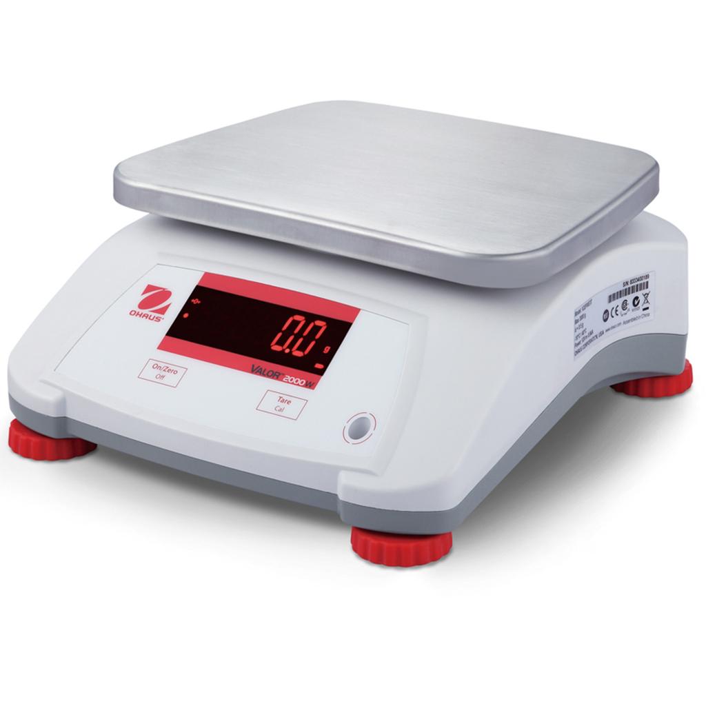 Bilancia da cucina VALOR 2000, impermeabile, per ristorazione, IP68, LED, 6Kg, 1g, OHAUS V22PWE6T
