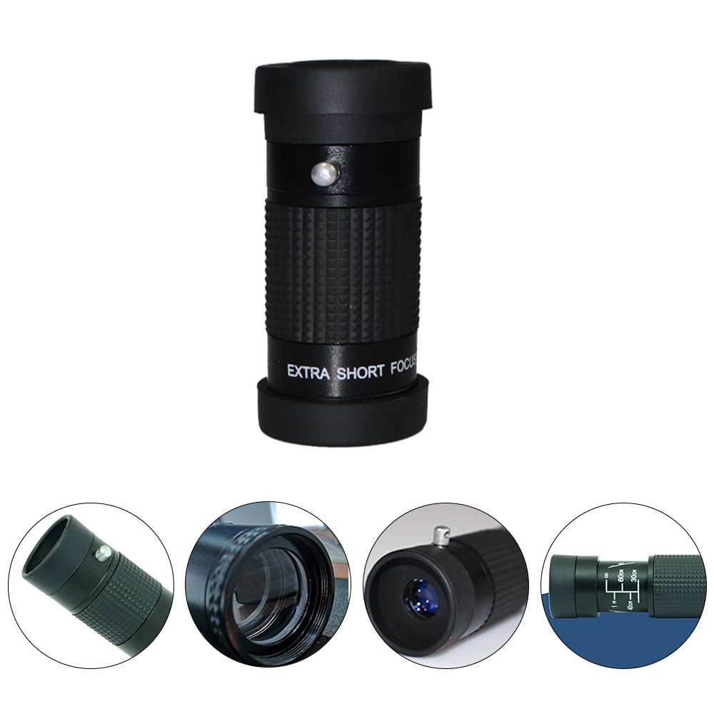 4x12" Museum Monocular, 4x Magnification, Compact, Museum Model, Art Appreciation Monocular, Glasses Compatible, Case and Strap Included (4x12)