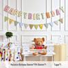 Alles Gute zum Geburtstag Girlande für Mädchen - Partybanner mit Blumendekorationen