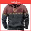 Vintage 2023 New Mens Hoodie Totem Print Hooded Sweatshirt Unisex Harajuku Pullover Jacket Oversized Casual Streetwear Tops