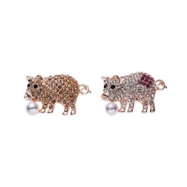 Animal Series Brooch Pendant With Rhinestones For Women And Men
