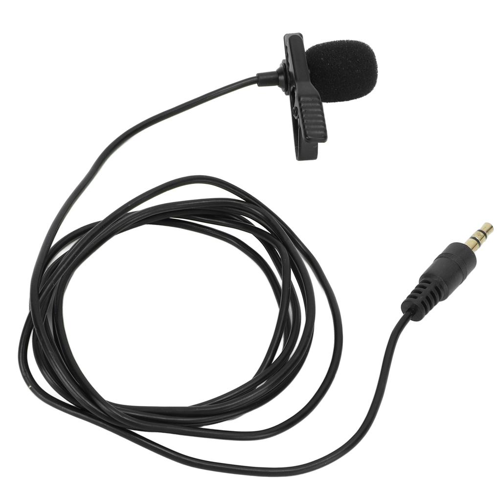 Lavalier Microphone Noise Reduction Omnidirectional Clip On Mic for Interview Streaming