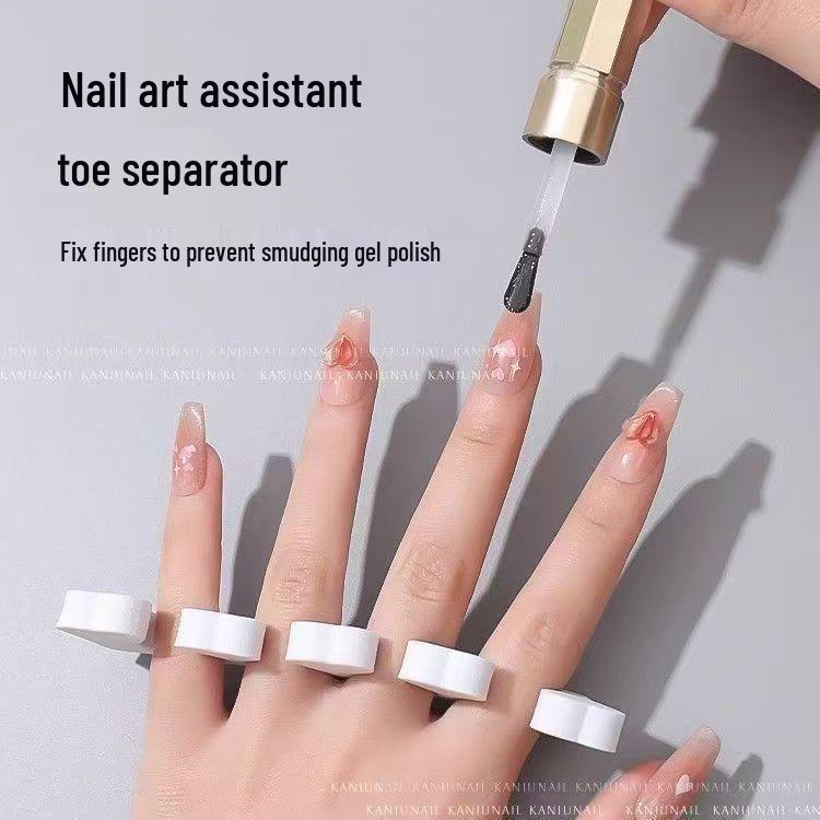 Nail Master Univerzálny oddeľovač prstov na nohách a rukách - Broskyňové srdce EVA Bavlnená špongia.