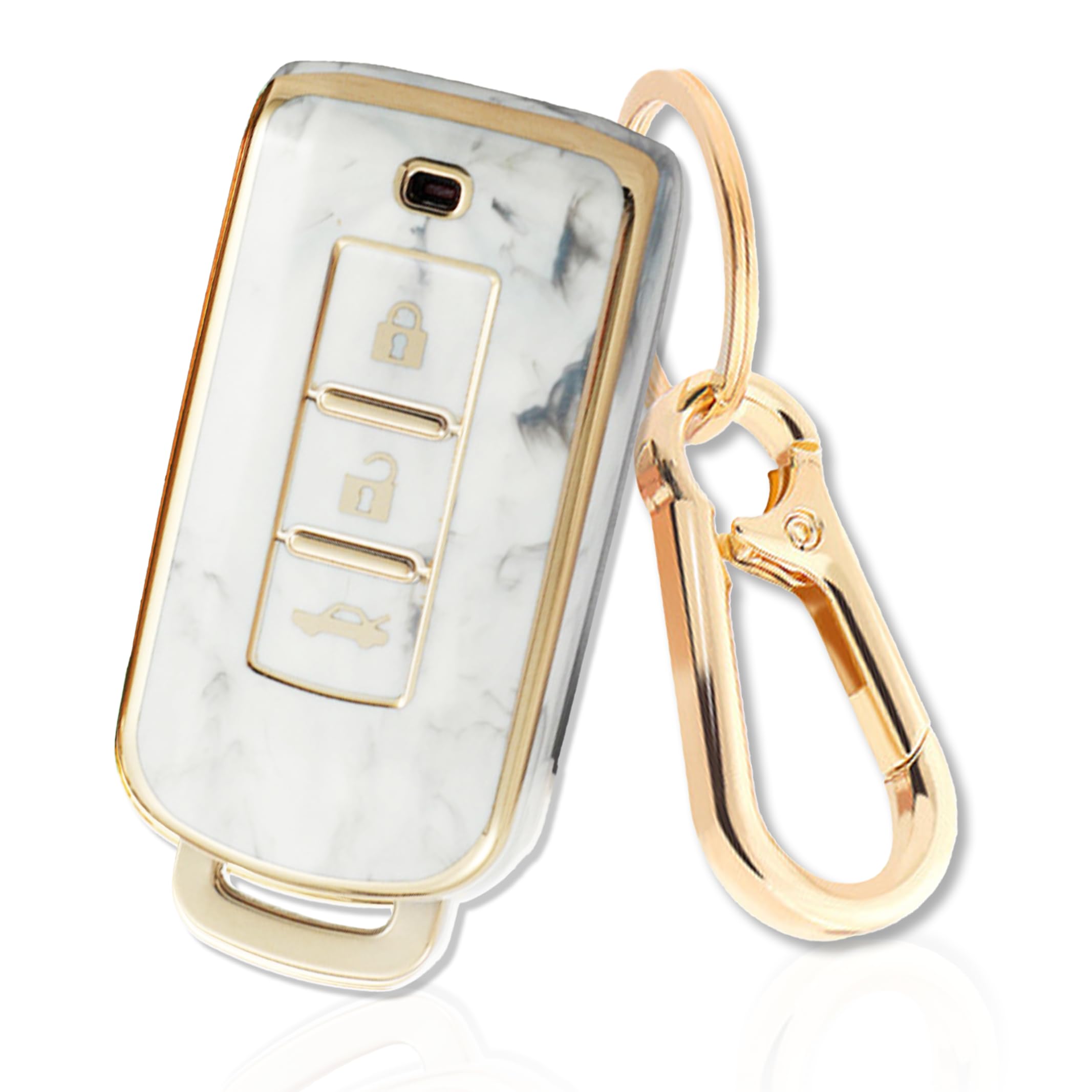 

Чехол для смарт-ключа Nissan Mitsubishi из ТПУ, совместимые модели автомобилей Delica D5 Outlander белый