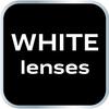 Safety glasses, white lenses, adjustable temples