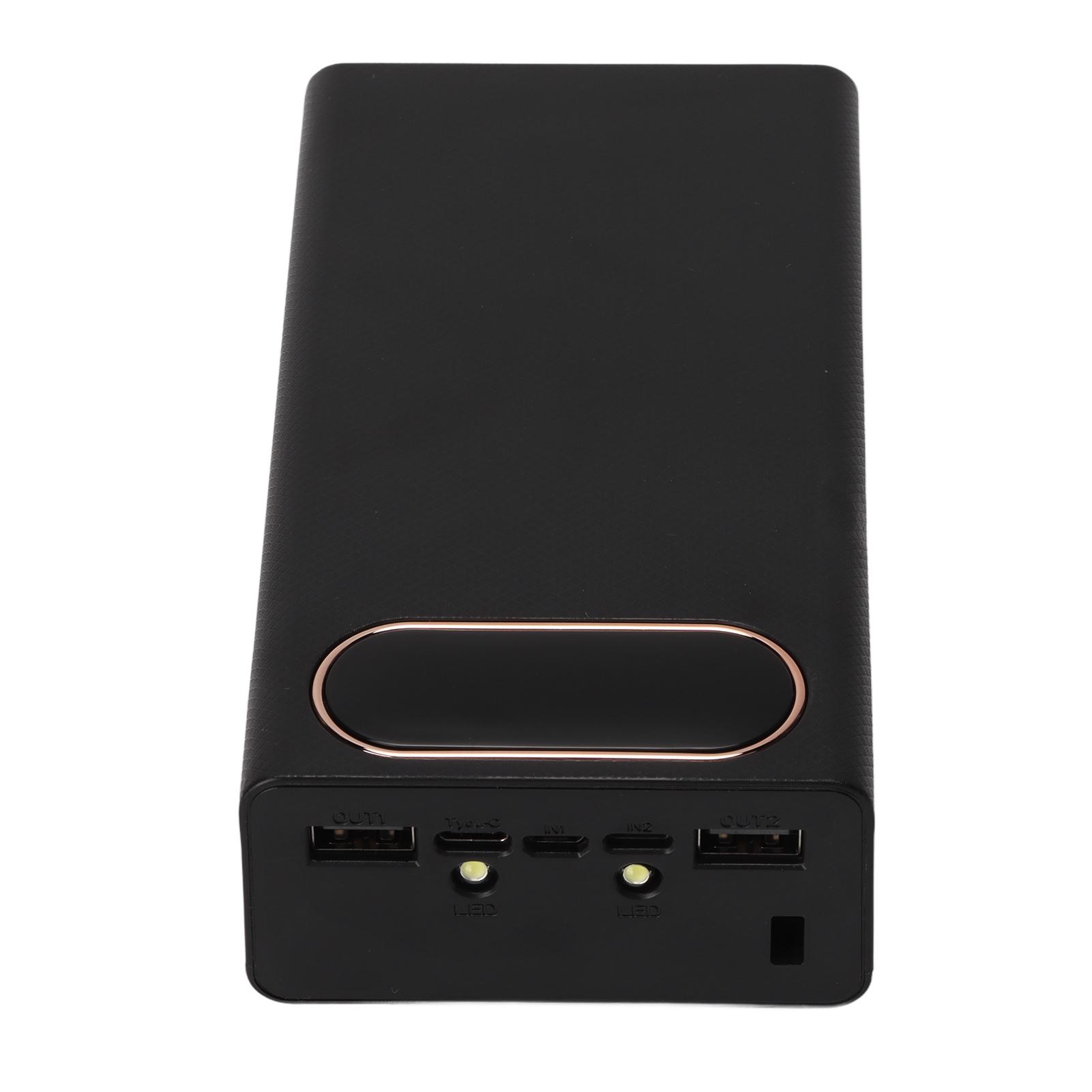 10 Вт Портативный корпус для Power Bank 18650 L12 Мобильная батарея Емкость 12 аккумуляторов с 2 светодиодными фонарями ЖК-дисплей