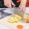 1pc Stainless Steel Wavy Potato Cutter Professional Crinkle Cut Vegetable Slicer for Potatoes Carrots Cucumbers 3