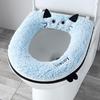 Cartoon Cat Toilet Seat Cushion Waterproof Toilet Seat Cover New Zipper Toilet Cover  Universal