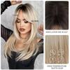 Brand New High Quality  Synthetic Hair Long Straight Wigs Bangs for Women Natural Look