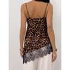 V Neck Irregular Lace Spliced Loose Camisole Tank Top