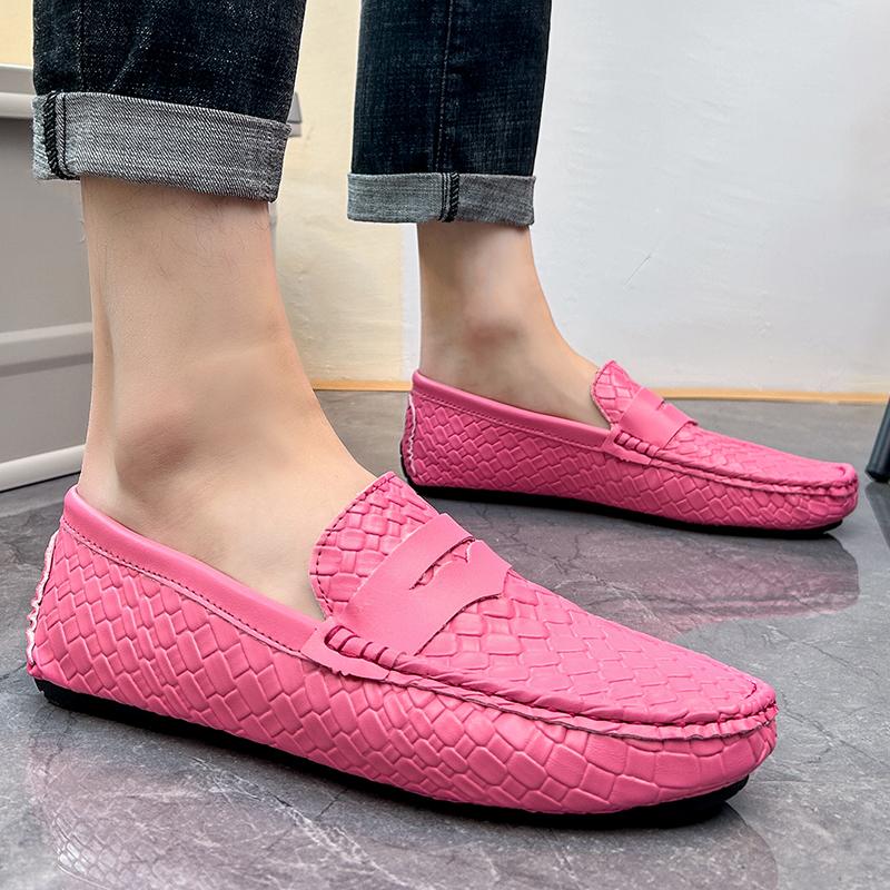 Realheren Mode Loafer Herren Kunstleder Freizeit Slipper Schuhe Fahr Moccasins Flach Bequem Große Größe 47 48