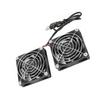 5V USB Power Cooling Dual Fan Router Heat Dissipation Cooler for RTAC68U AC86U EX6200 Tengda AC15