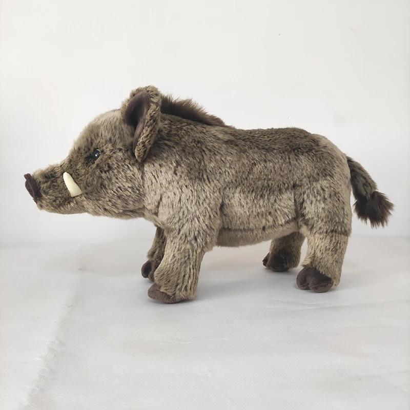 Vicious African Pig Plush Toy Frightening Wild Boar Stuffed Animal Dolls Ideal Birthday Gifts For Boys Decoration