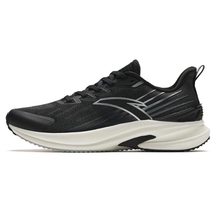 New Anta Antelope Run 4th Generation Cushioning Wear Resistant Low Top Casual Running Shoes Men's Black 112425585-5
