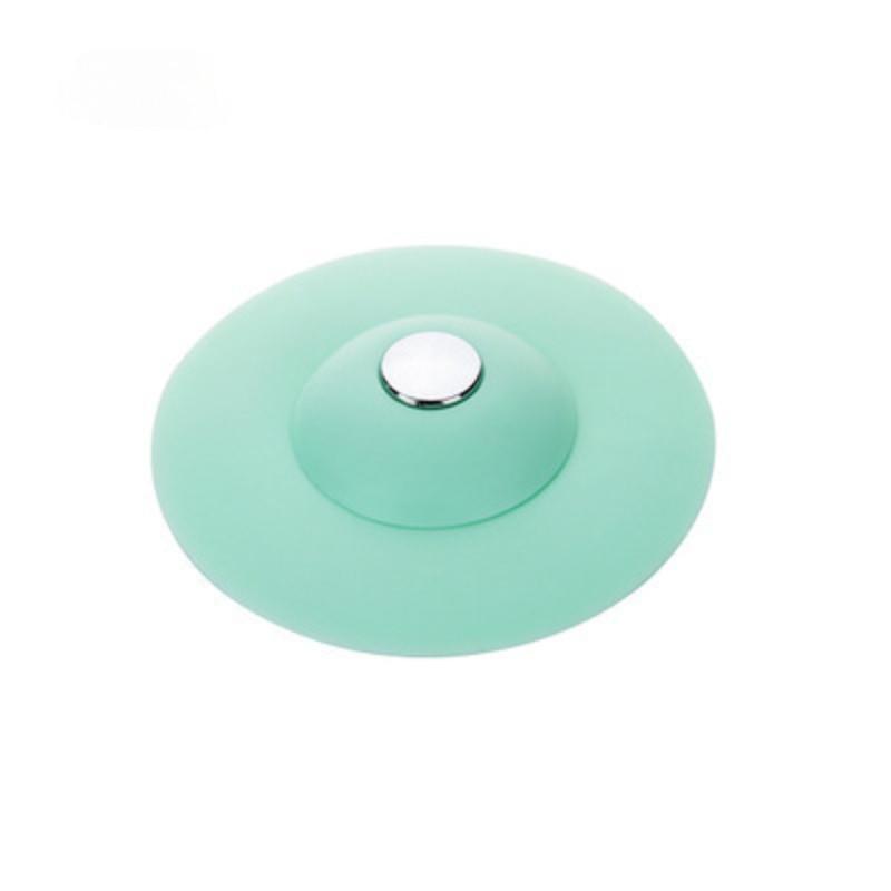 2pcs  Push-Type Silicone Floor Drain  Silicone Universal Sink Stopper  Prevent Clogging  Bathroom Drain Hair Catcher Press Water