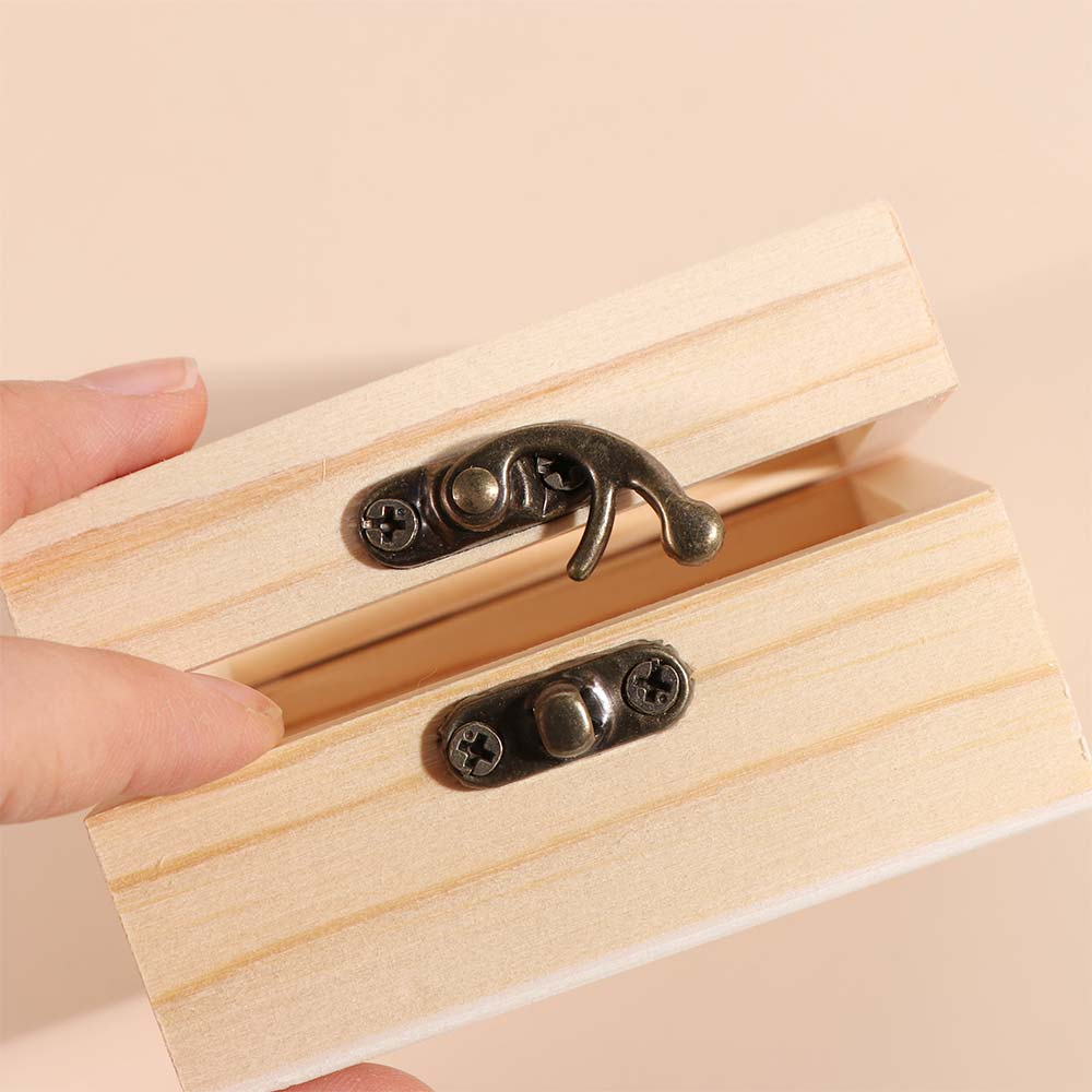 Retro Jewelry Box Rectangular Candy Display Box Display Rack Wooden Storage Box Friend