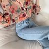 Fashion Floral Prined Chiffon Women's Shirt 2025 Spring and Summer Thin Slim-fitting Simple Long Sleeve Office Blouse Loose Casual Simple Lapel Tops