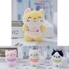 Cute Furry Cat Plush Keychain Fluffy Stuffed Animal Bag Accessory Cartoon Kitty