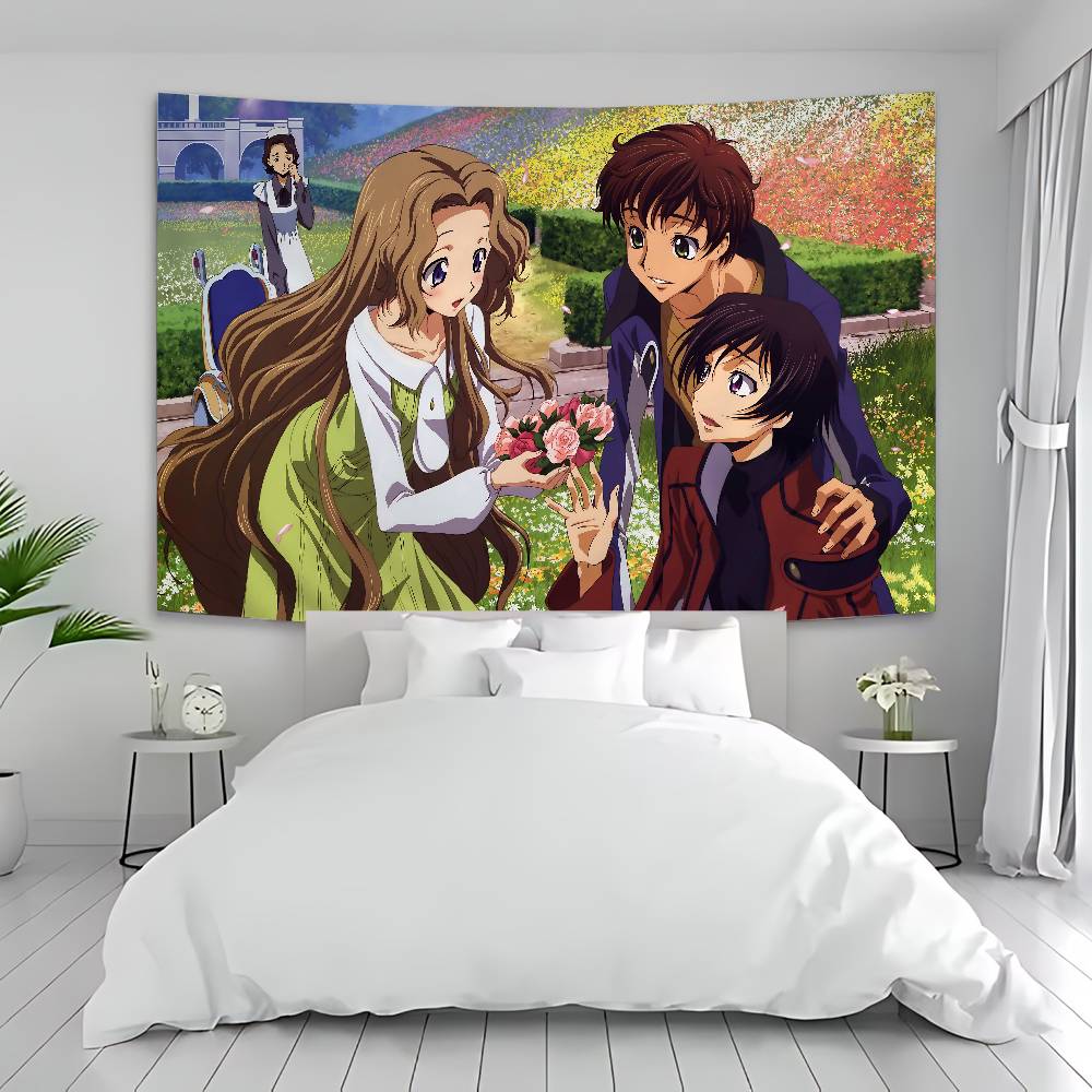 Code Geass Cartoon Anime Cartoon Tapestry Art Science Fiction Room Home Decor Wall Hanging Home Decor