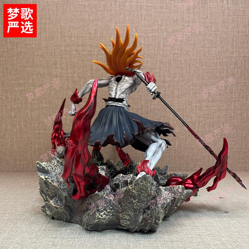 23cm Bleach Figure Kurosaki Ichigo Anime Figures Action Statue Model Doll Collection Room Decoration Desk Toys Halloween Gifts