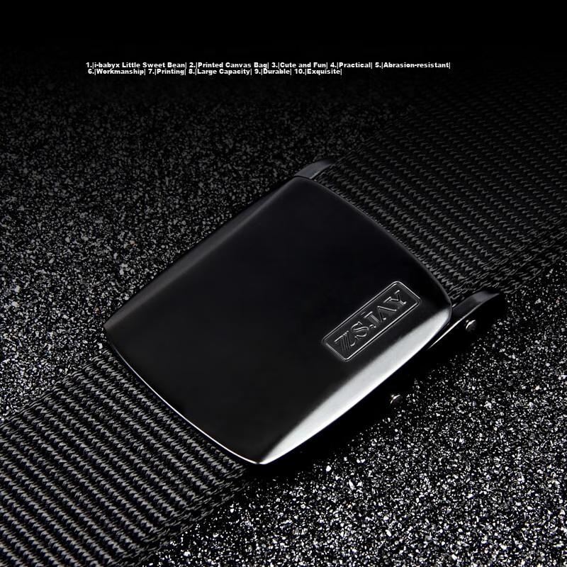 Zhanshuniao P4 (High-End) Automatic Buckle Canvas Belt, Nylon Belt for Men, Casual Cargo Pants Woven Belt, Trendy Gift