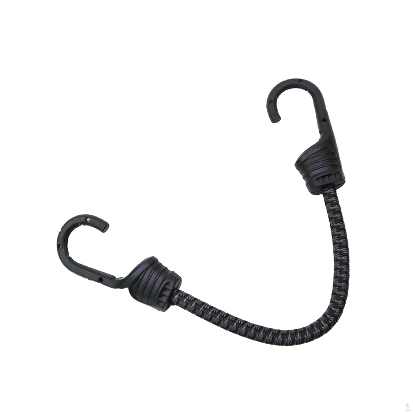 

Bicycle Bungee Cord Cargo Rack Multipurpose Strong Elastic Strap Luggage Carrier Rope Black Gray 30cm