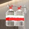 2Pcs Punch-free Clothes Drying Hanger Wall-mounted Scalable Storage Racks  Bathroom