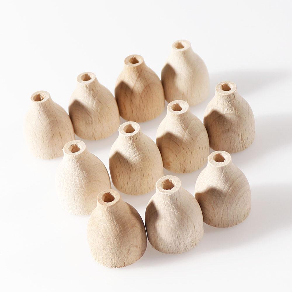20pcs/pack Solid Wood Furniture Accessories Round Size Hole Beech Wood Cover Wood Craft Accessories