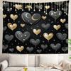 Northern Lights Wall Tapestry,View Over A Lake Green Storm Cloud Sky Wall Hanging Large Tapestry Decoration Polyester Fiber