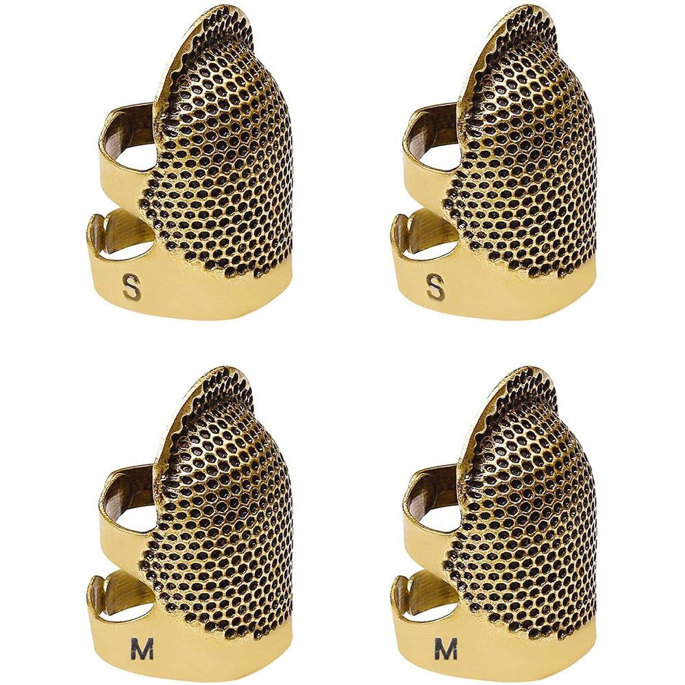 Vintage Thimble Metal Adjustable Finger Protector Sewing Quilting Hand Fingertip Thimble Cover