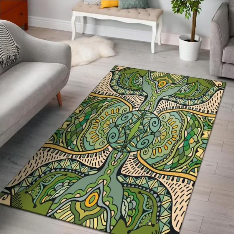 

3D Moon Phase Tree of Life Carpet Area Rug Sun and Moon Carpets Bohemian Decor Mats for Bedroom Living Room Home Dorm Play Mat 40x60cm 16x24 inch