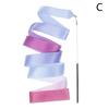 2M Dance Ribbons Rhythmic Girl Art Gymnastics Ballet Streamer Twirling Rod Rainbow Stick Sports Training Ribbon Dancer Wands