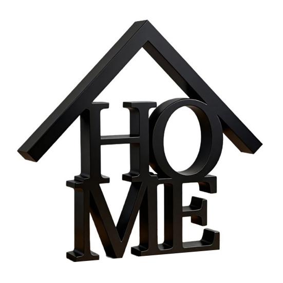 3D Printed Home Table Freestanding Home Sign Modern Letter