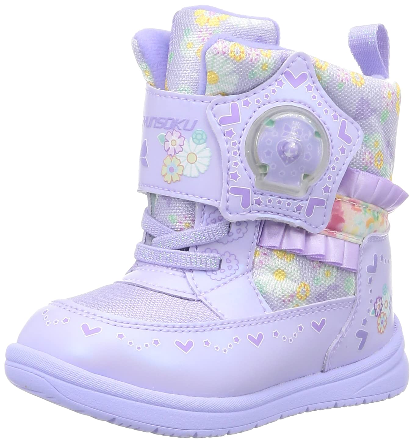 

Shunsoku LEW 7550 Down Snowshoes with LED Sizes 3E Kids Girls Snowshoes, Water-Repellent Lights, 15-19cm,