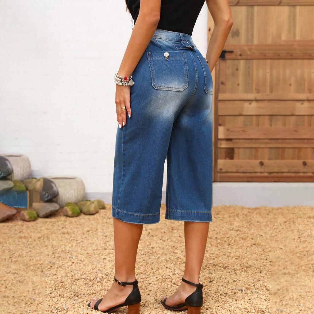 Women's Skinny Trend Ripped Casual Fashion Small Foot Jeans