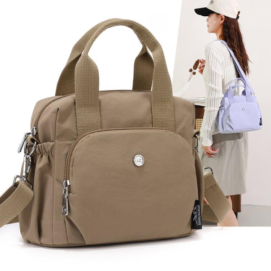 Xeie Thuk Shoulder Bag Unisex Nylon Large Capacity Multi Pocket Daily Casual