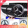 New 2025 Hot Car Front Grille Badge Decal Cover Emblem for Mercedes Benz W204 W205 W210 W212 W213 C E Class GLA GLK ML GLC GLE 1