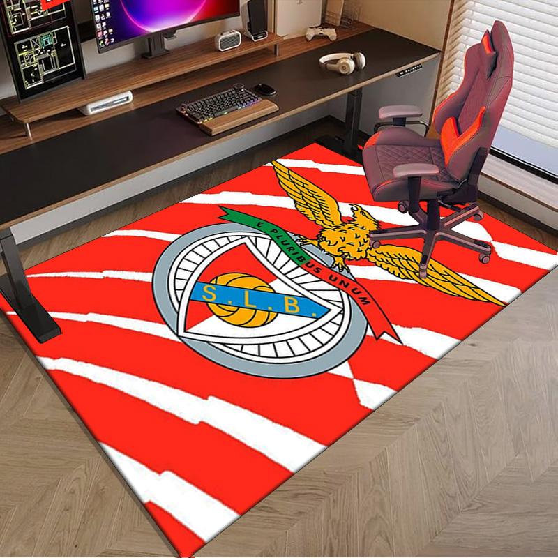 Ben Football Crest Printed Area Rug for Office, Chair Rug, Decorative Carpet Floor Mat, Large Size Fan gifts Christmas gifts
