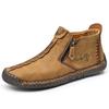 Herren Übergröße Reißverschluss Martin Boots - Herbst/Winter Lässig Outdoor Handgefertigt Genähte Stiefel