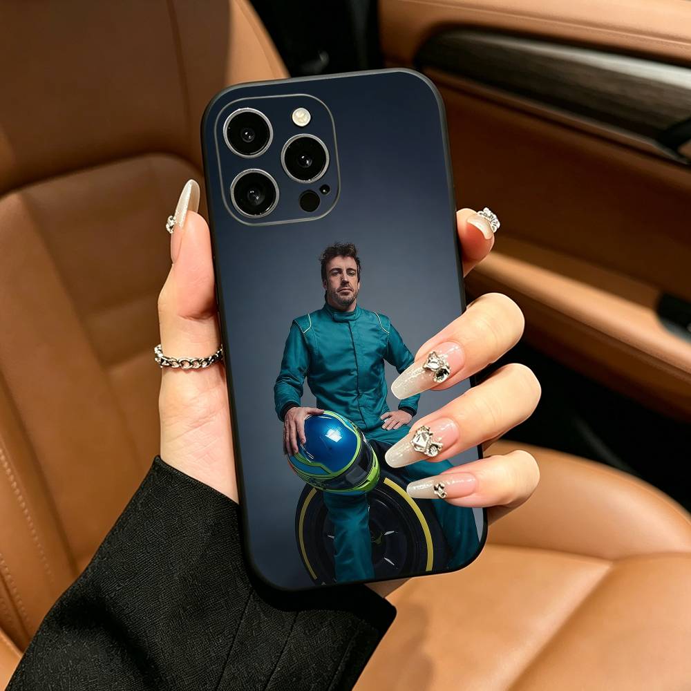Spain- F-Fernando A-Alonso FA Phone Case For iPhone 17,16,15,14,13,12,11 Pro Max,16/15/14Plus,XS Soft Black Cover